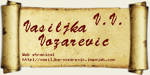 Vasiljka Vozarević vizit kartica